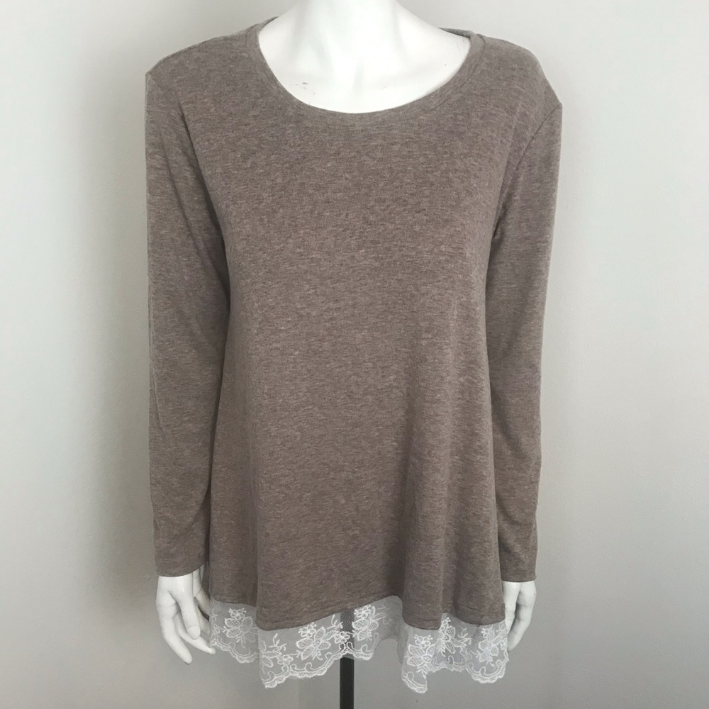 Sanifer tan tunic top